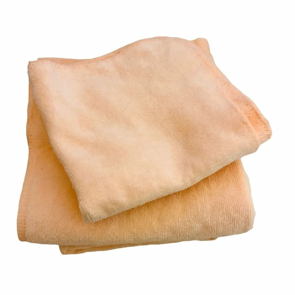 #4337 VTG Fieldcrest Peach guest towels